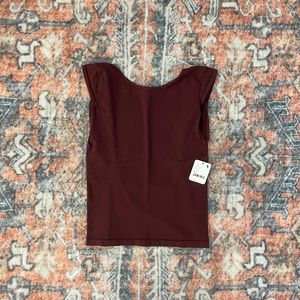 Free People Low-Back Seamless Tee